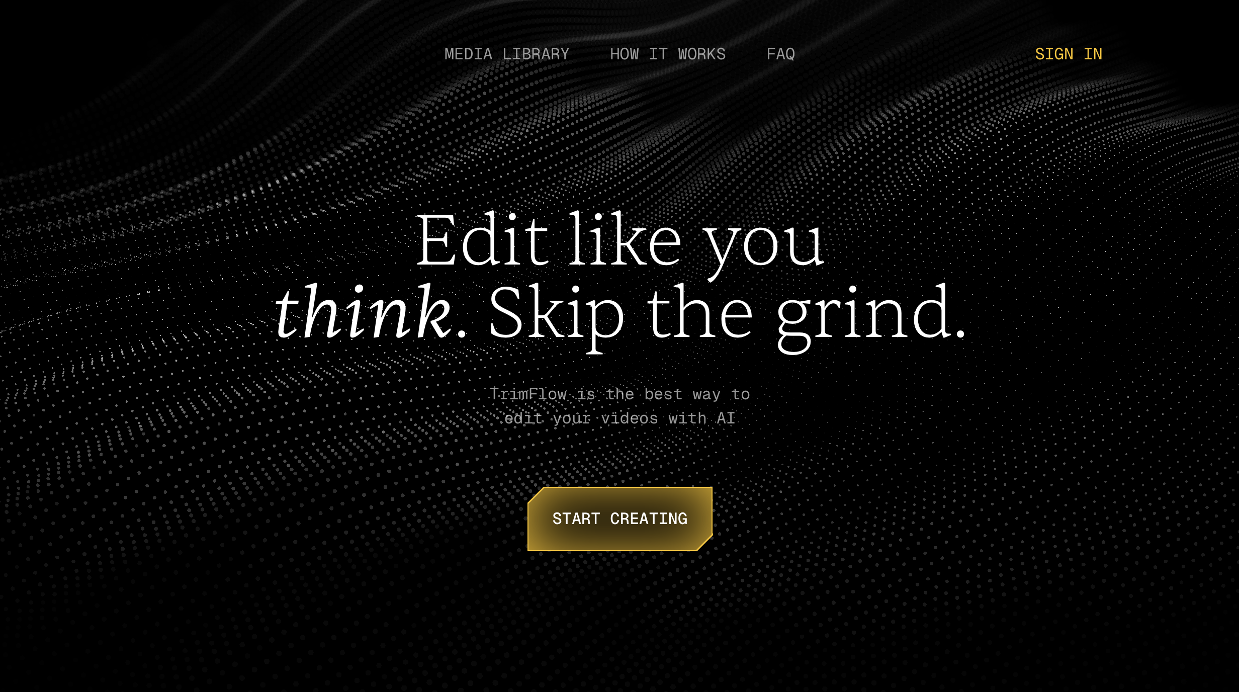TrimFlow video editor preview