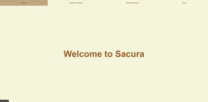 Sacura mental health app preview